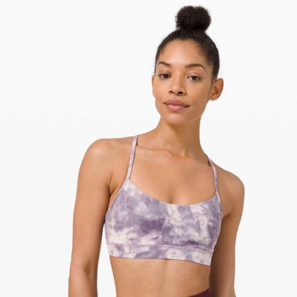 BNWT Lululemon Flow Y Bra *Nulu
Size 6 Diamond Dye Pink Bliss Graphite Purple